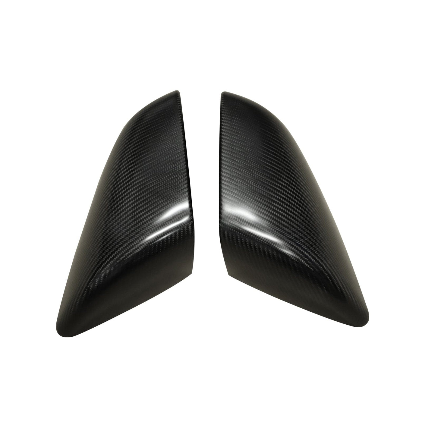 Real Molded Carbon Fiber Side Mirror Overlay Covers for Tesla Model X 2022+