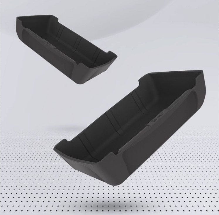 Beifahrersitz-Aufbewahrungsbox aus veganem Leder für Tesla Model Y 2021-2023