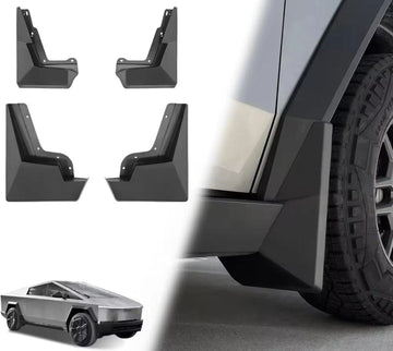 Premium Mud Flaps / Guards for Tesla Cybertruck 2024 - 2025 - PimpMyEV