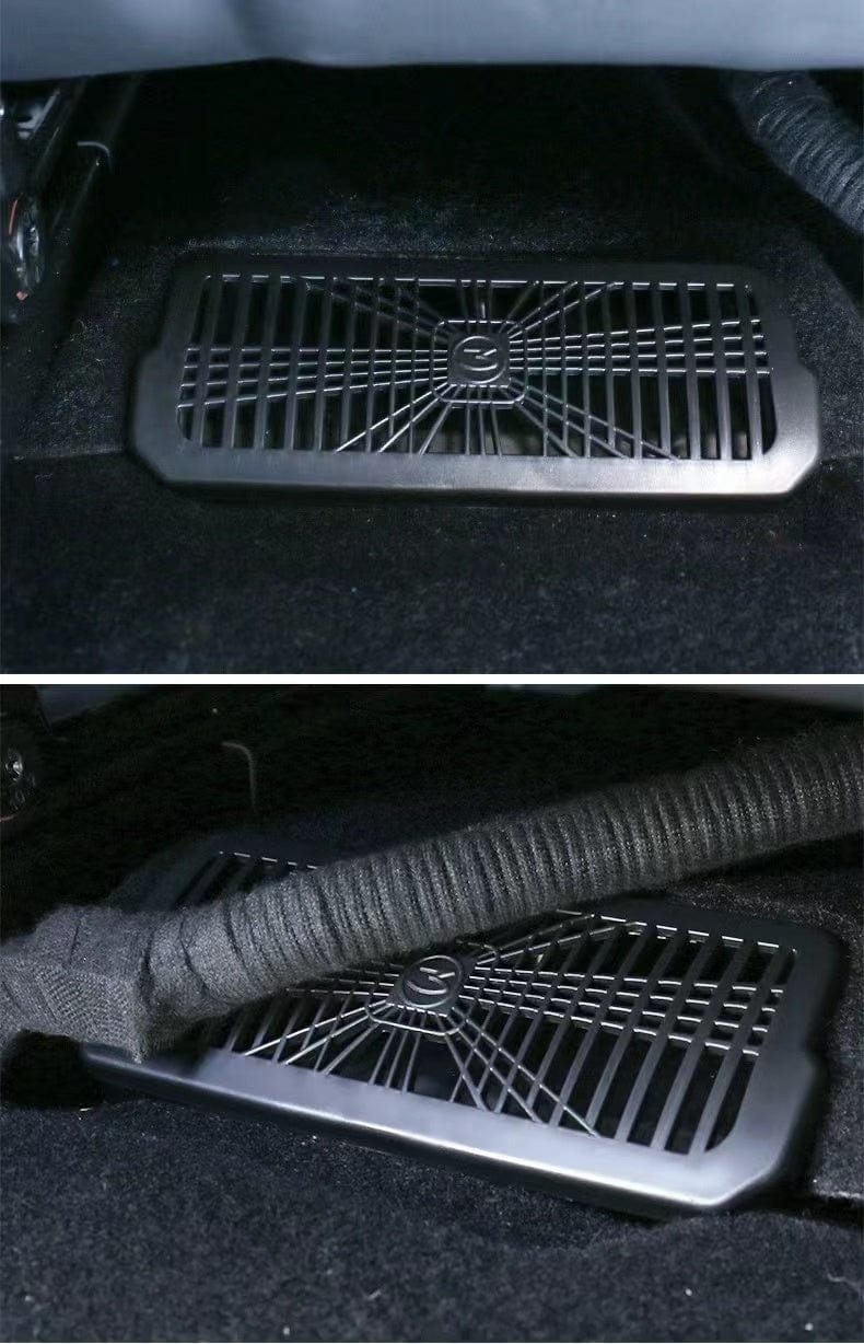 Backseat Plaid Design Floor Air Vent Covers For Tesla Model 3 2023-2024 Highland - PimpMyEV