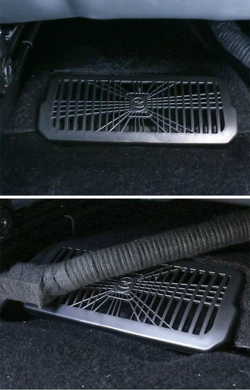 Backseat Plaid Design Floor Air Vent Covers For Tesla Model 3 2023-2024 Highland - PimpMyEV
