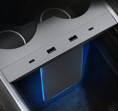 Center Console USB-C Hub V3 For Tesla Model 3 2021-2023 - PimpMyEV