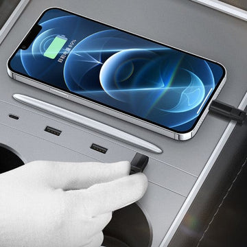 Center Console USB-C Hub V3 For Tesla Model 3 2021-2023 - PimpMyEV