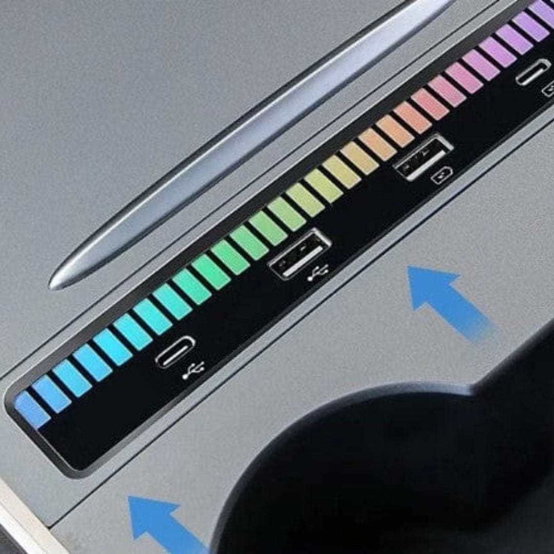 USB-Hub With Graphic Equalizer For Tesla Model 3 2021-2023 - PimpMyEV