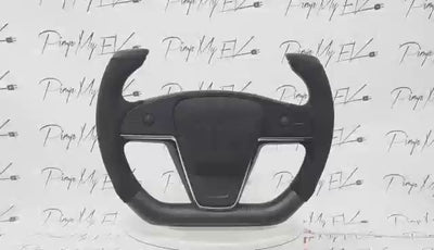 Custom Cockpit Style Yoke Steering Wheel Replacement for Tesla Model S/X Or Plaid 2021-2023