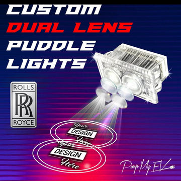 Custom Dual Lens LED Courtesy Door Projector Puddle Lights for Rolls Royce