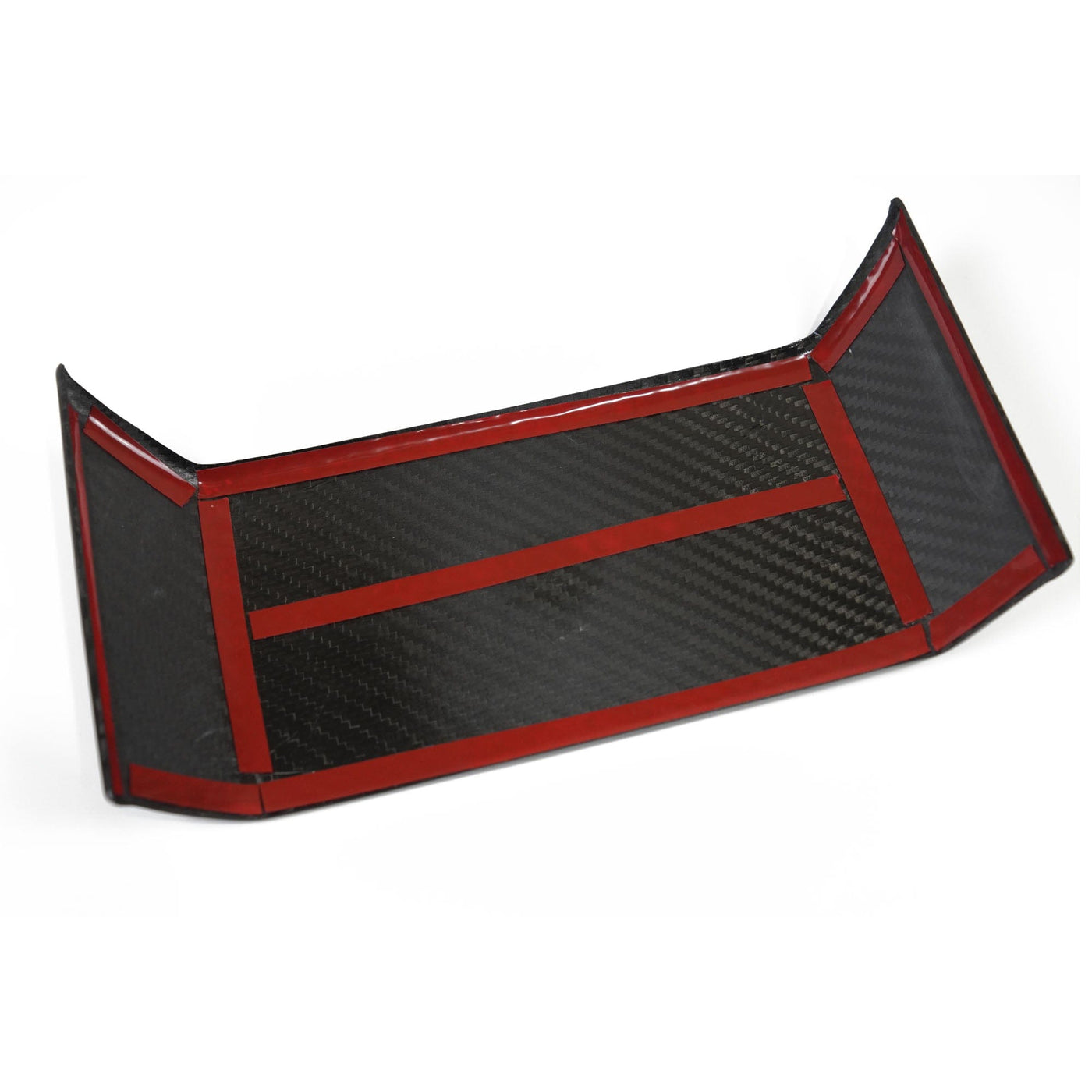 Real Molded Forged Carbon Fiber Armrest & Rear Screen Overlay Cover For Tesla Cybertruck 2024+