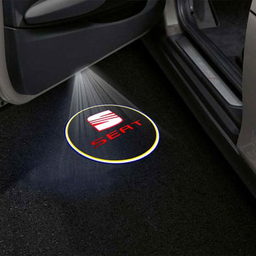 SEAT Alhambra Mk2 2nd Gen 7N Premium Door Puddle Lights Multiple Designs 2012-2020