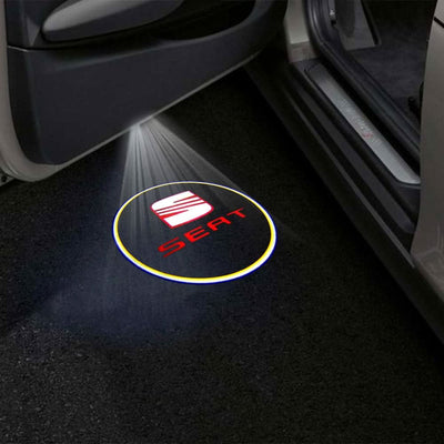 SEAT Alhambra Mk2 2nd Gen 7N Premium Door Puddle Lights Multiple Designs 2012-2020