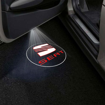 SEAT Alhambra Mk2 2nd Gen 7N Premium Door Puddle Lights Multiple Designs 2012-2020
