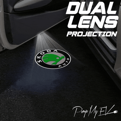Skoda Superb 2nd/3rd/4th Gen Dynamic Dual Lens Premium Door Puddle Lights Multiple Designs 2009-2025