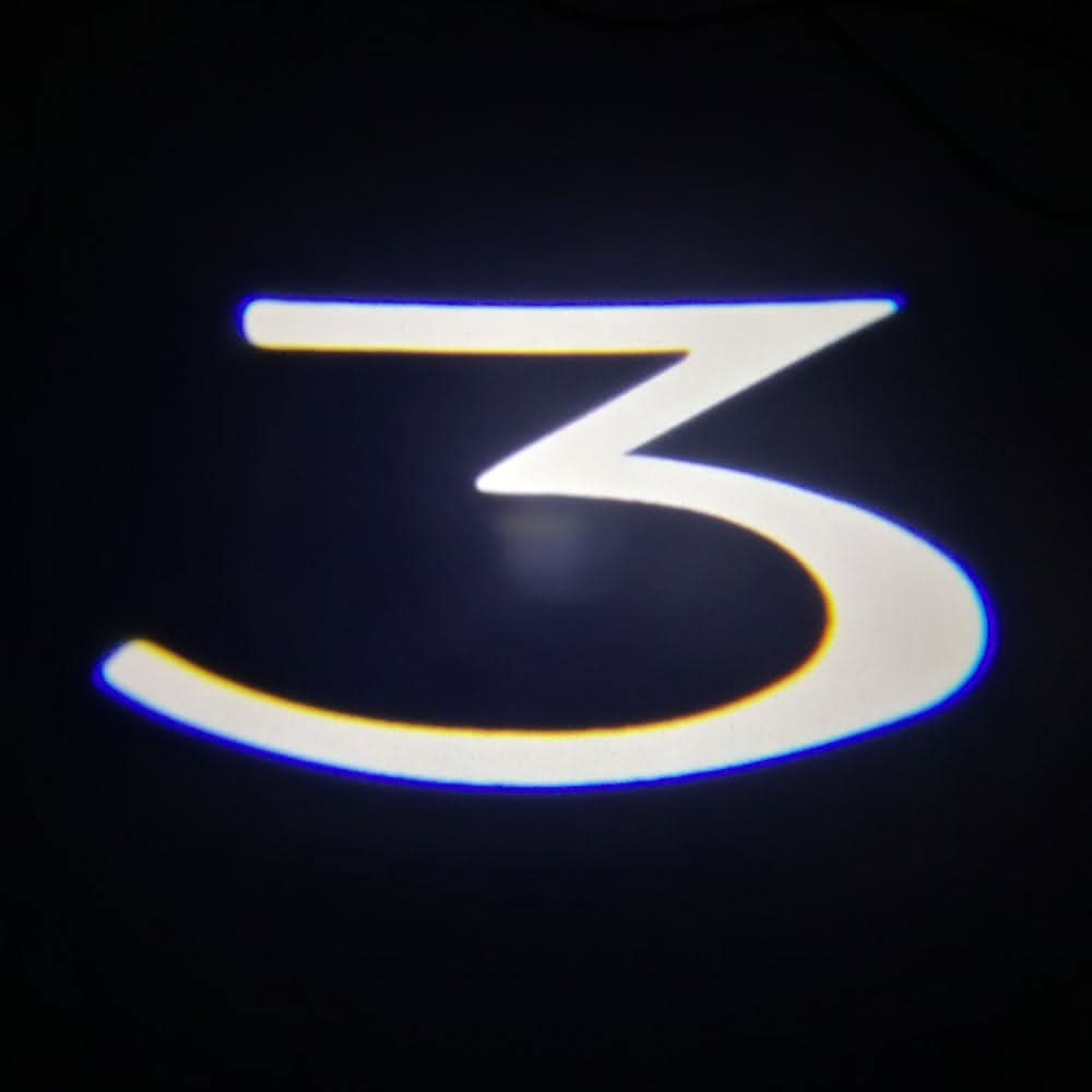 Tesla Model 3 Dynamic Dual Lens Premium Door Puddle Lights Multiple Designs 2017-2023