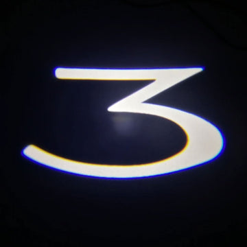 Tesla Model 3 Dynamic Dual Lens Premium Door Puddle Lights Multiple Designs 2017-2023