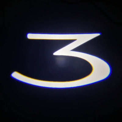 Tesla Model 3 Dynamic Dual Lens Premium Door Puddle Lights Multiple Designs 2017-2023