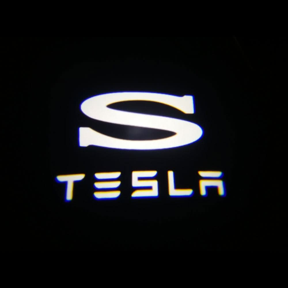 Tesla Model S Dynamic Dual Lens Premium Door Puddle Lights Multiple Designs 2014-2019