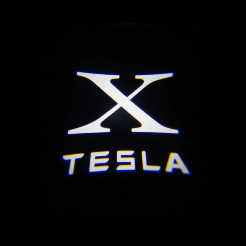 Tesla Model X Dynamic Dual Lens Premium Door Puddle Lights Multiple Designs 2016-2021