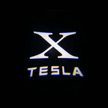Tesla Model X Dynamic Dual Lens Premium Door Puddle Lights Multiple Designs 2016-2021
