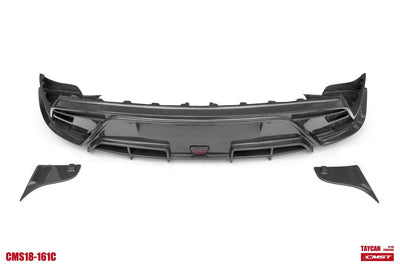 CMST Genuine Carbon Fiber Rear Diffuser For Porsche Taycan Base & 4S 2021-2023 - PimpMyEV
