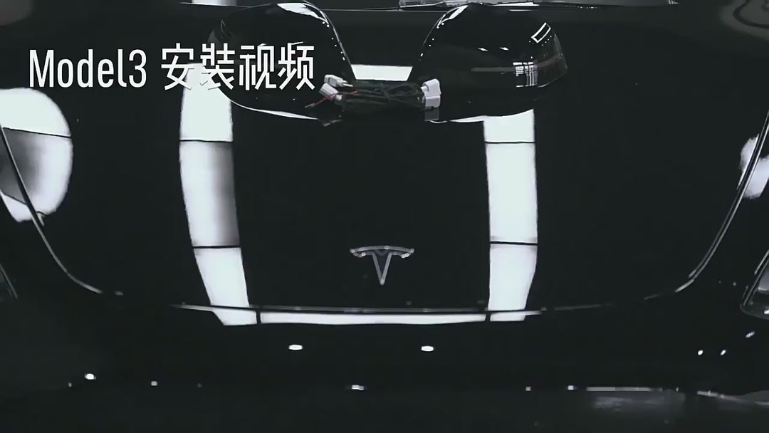 Replacement Side Mirror Covers With Sequential Repeater Turn Signals For Tesla Model Y 2020-2026