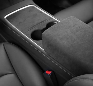 Alcantara Armrest Protective Hard Cover For Model Y 2020-2022 - PimpMyEV