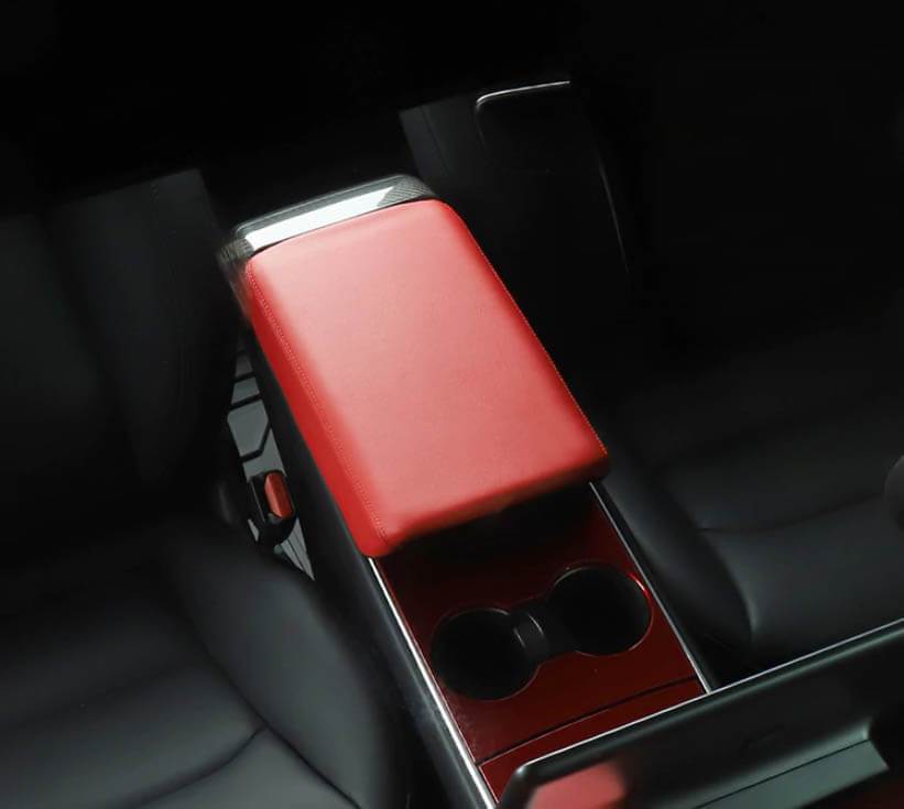Tesla Suede Armrest Box Cover