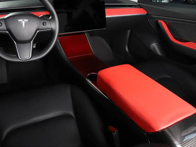 Armrest Protective Soft Cover For Model 3 (4 color options) - PimpMyEV