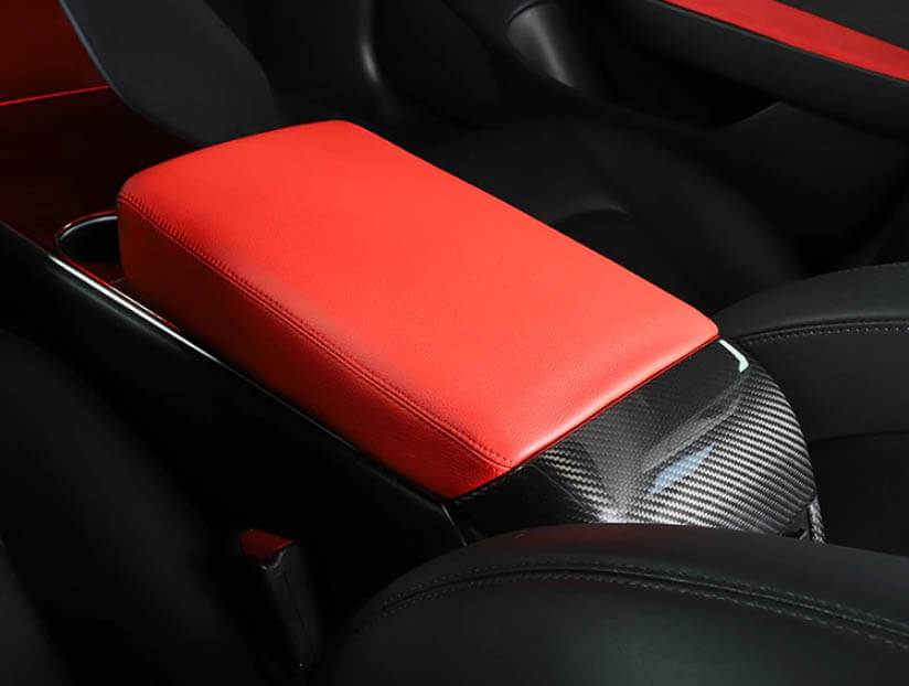 Armrest Protective Soft Cover For Model 3 (4 color options) - PimpMyEV