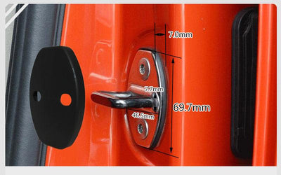 Matte Black Door Lock Protection Covers for Audi e-tron - PimpMyEV