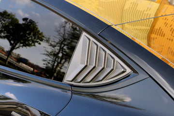 Genuine Matte Carbon Fiber Rear Quarter Glass Louvres Trims For Model Y 2020-2023 - PimpMyEV