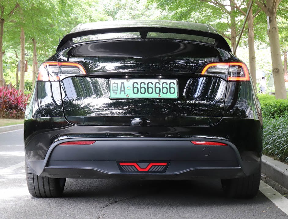 20-24 Tesla Model Y (With Stock Amber Turn Signal) PRO-Series LED Tail  Lights Red Smoke