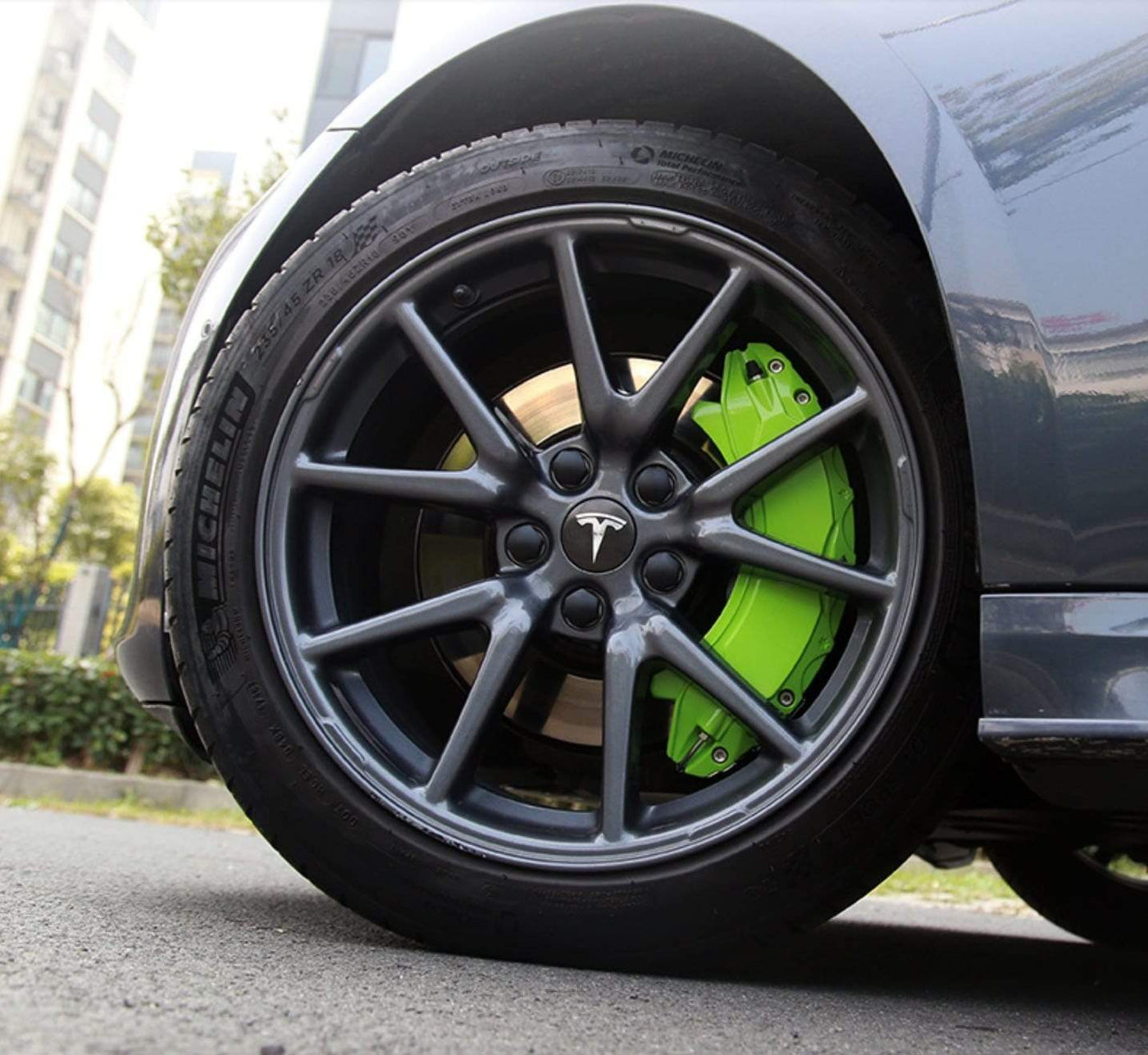 Green Brake Caliper Covers for Model Y 2020-2021 - PimpMyEV