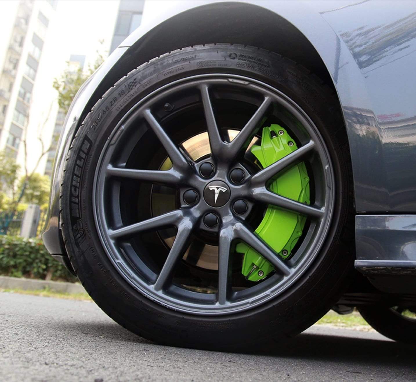 Model Y Brake Racing Green Brake Caliper Overlay Covers for Tesla Model Y 2020-2024 ...