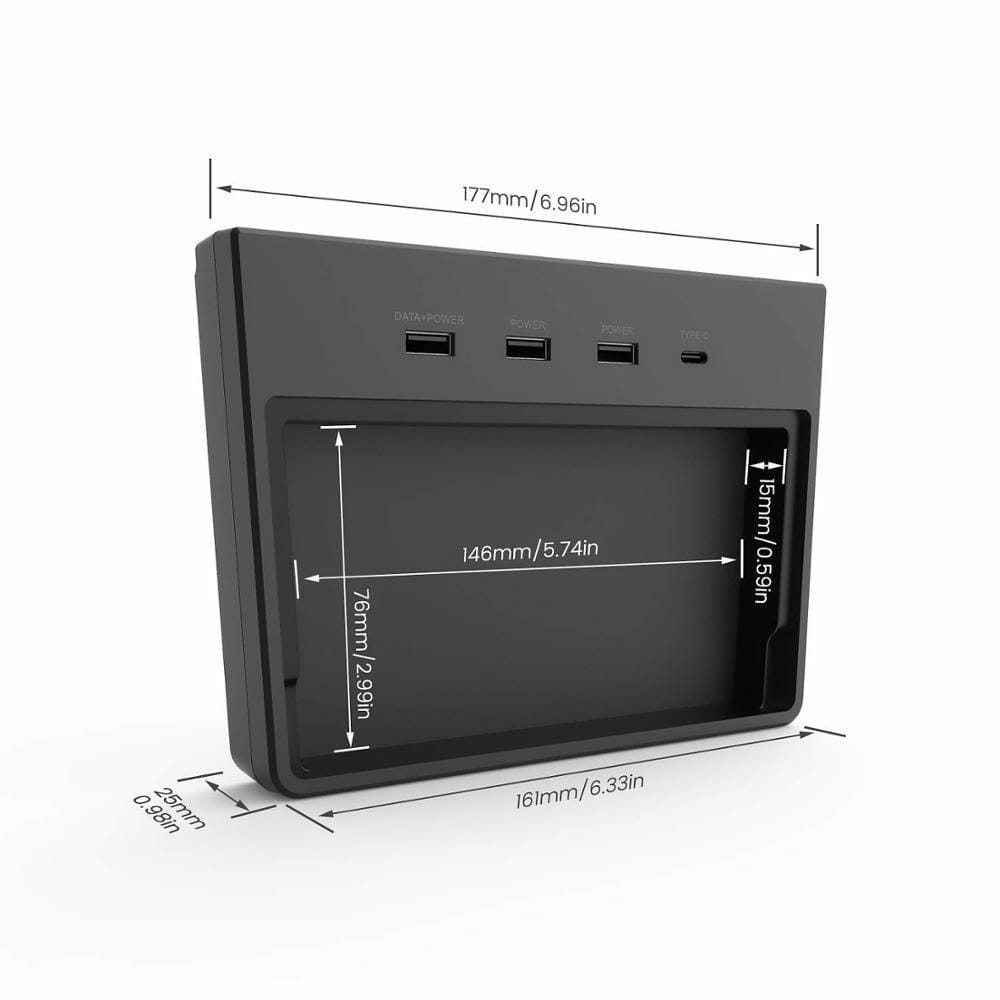 5 Port USB Hub for Dashcam Sentry Mode SSD & Charging for Model 3 - PimpMyEV