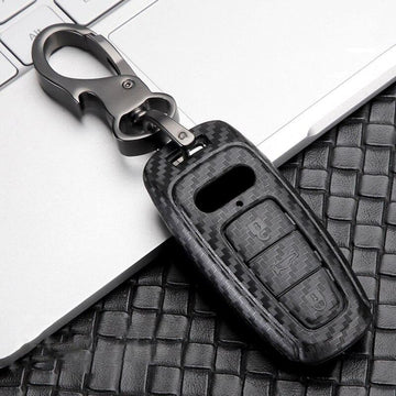 Carbon Fiber Style Key Fob Case for Audi e-tron 50 - PimpMyEV