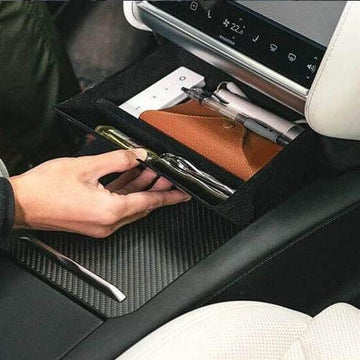 Carbon Fiber Style Storage Tray for Model S 2012-2020 - PimpMyEV