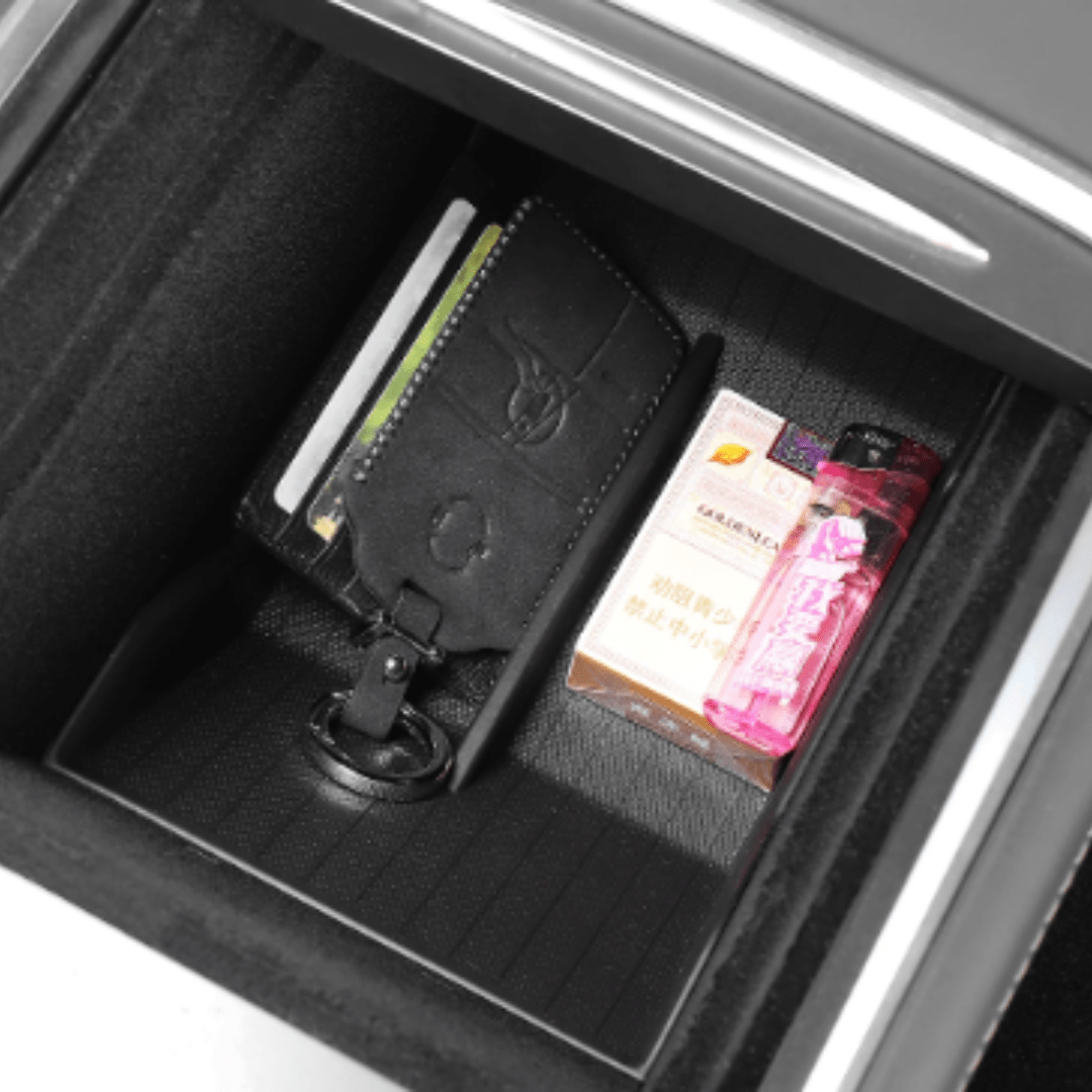 Schwarz Mittelkonsole Aufbewahrungsbox Organizer passt für Ford
