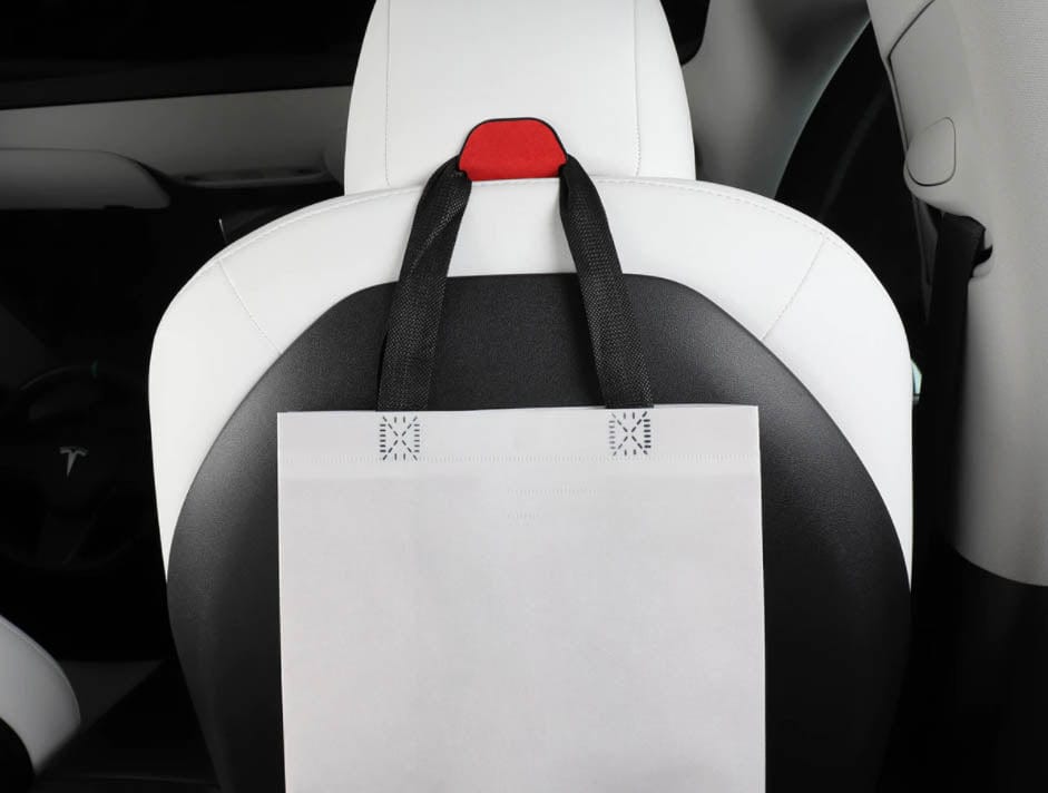 Car Seat Back Headrest Mount Hanger Holder Hook Clip with Tesla Logo for  Tesla