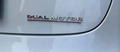 DUAL MOTOR Trunk Badge Emblems for All Teslas (5 color options) - PimpMyEV