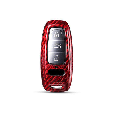 Genuine Carbon Fiber Key Fob Case Cover for Audi e-tron (2 colors) - PimpMyEV
