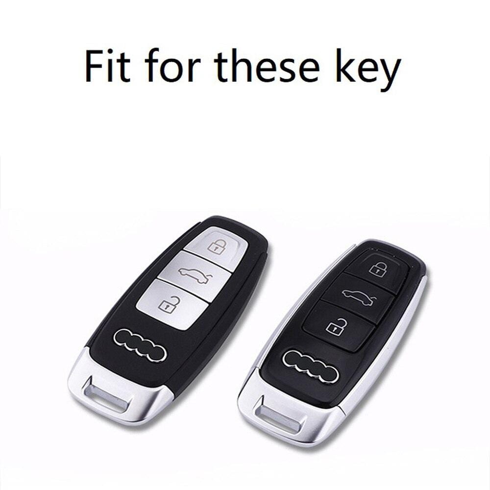 Genuine Carbon Fiber Key Fob Case Cover for Audi e-tron (2 colors)