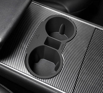 Non-Slip Center Console Cup Holder With Storage V2 For Tesla Model 3 2021-2023 - PimpMyEV