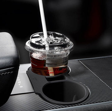 Non-Slip Center Console Cup Holder With Storage V2 For Tesla Model Y 2021-2023 - PimpMyEV