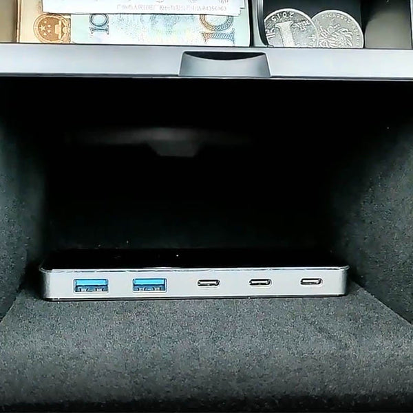 USB-C-Schnelllade-USB-Hub und Sentry-Modus für Tesla Model Y