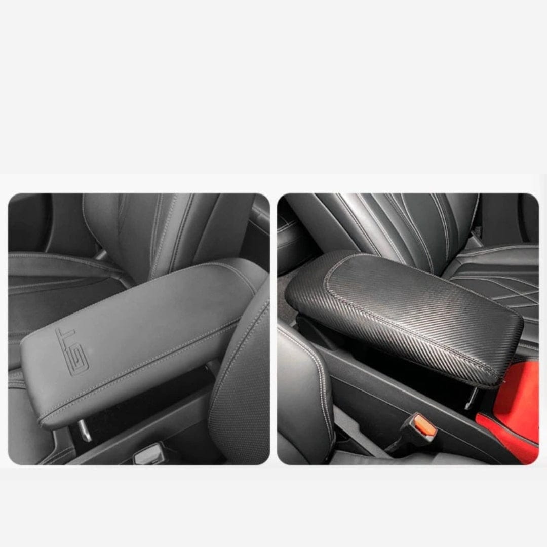 Vegan Leather Armrest Cover For Ford Mustang Mach-E 2021-2023 - PimpMyEV