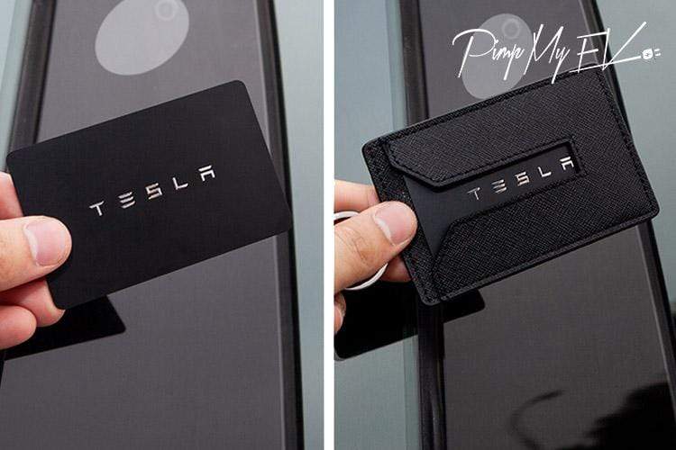Car Leather Key Card Protector Cover for Tesla Model 3 Y Key Card
