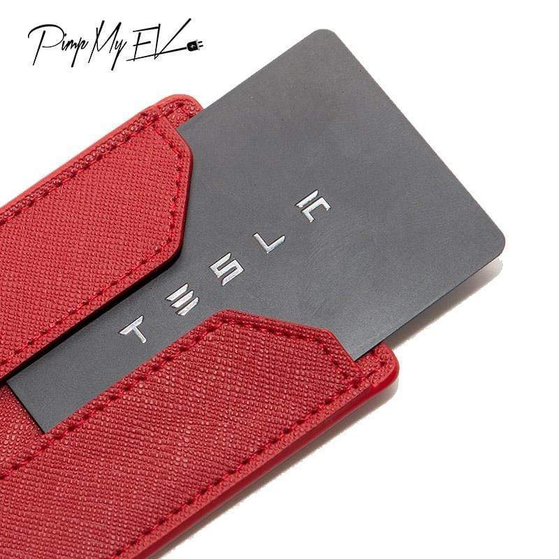 Vegan Leather Key Card Holder for Model 3 (3 colors) - PimpMyEV