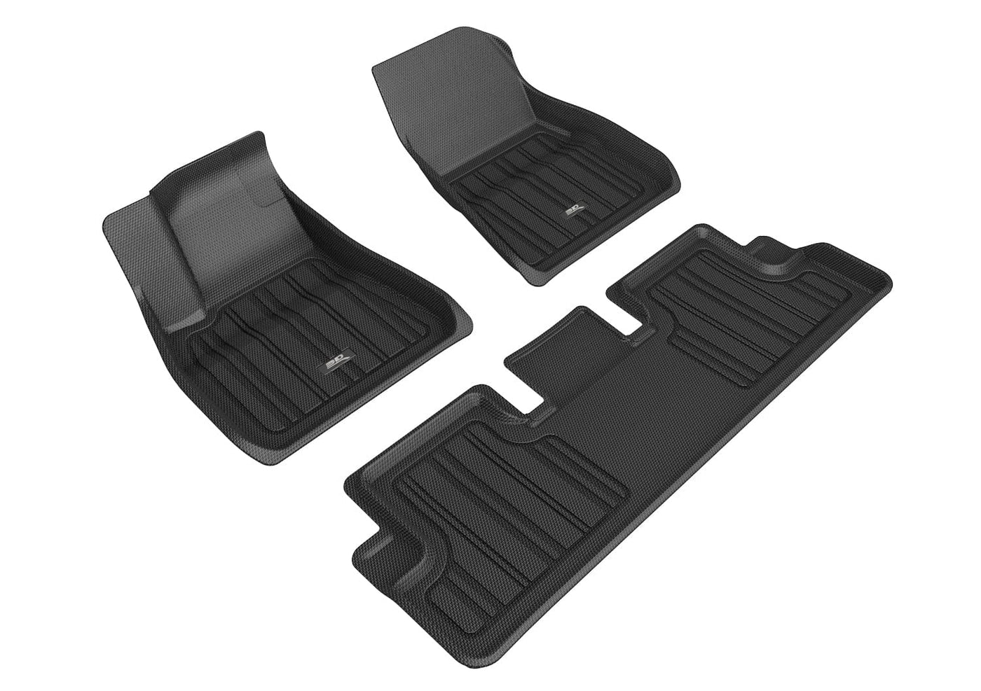 3D MAXpider Custom Fit All-Weather ELITECT Series LHD Floor Mats For Tesla Model 3 5 SEAT 2020-2023 - PimpMyEV