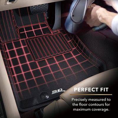 3D MAXpider Custom Fit All-Weather KAGU Series LHD Floor Mats For Tesla Model S 5 SEAT 2021-2023 - PimpMyEV