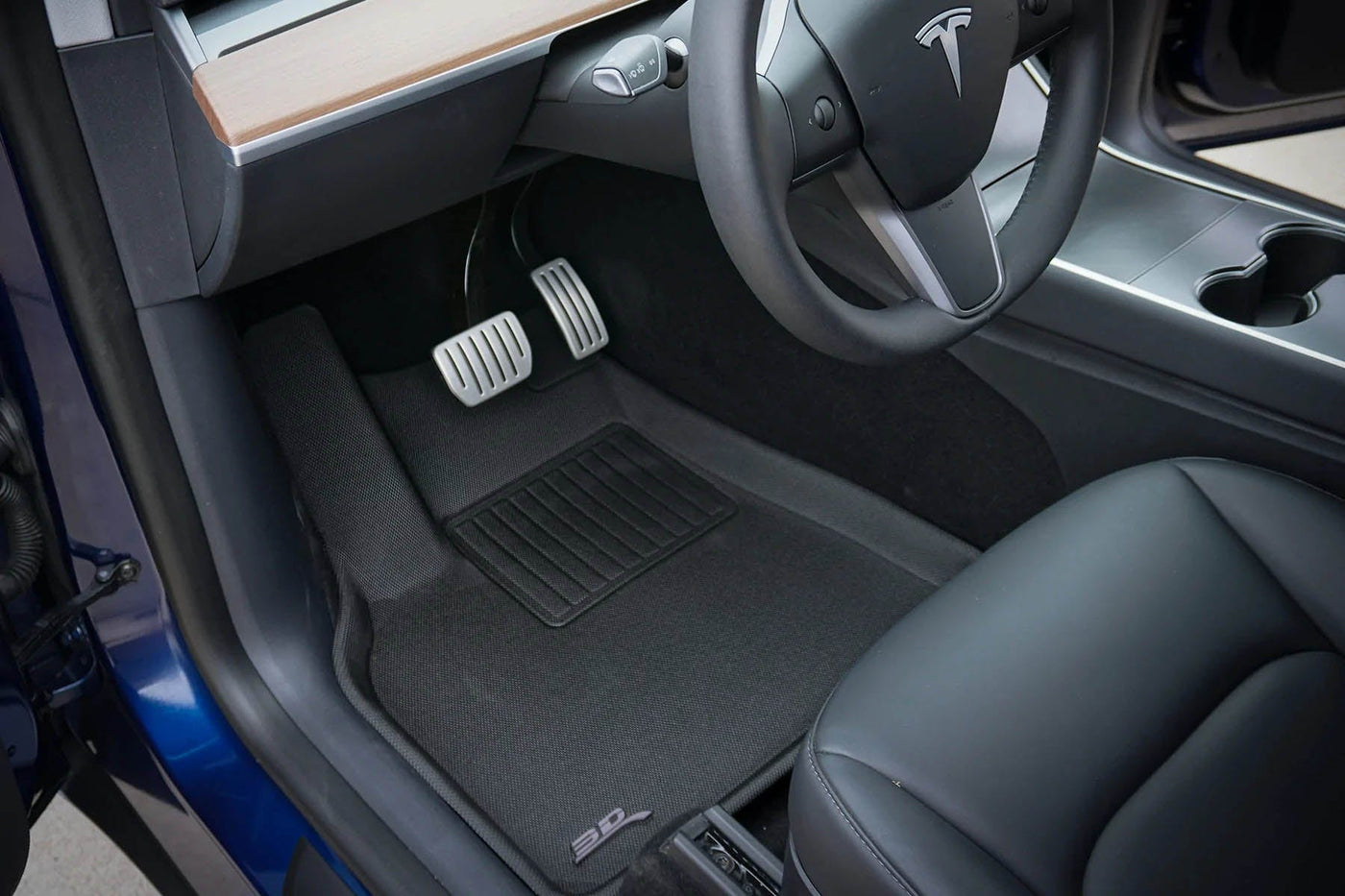 3D MAXpider Custom Fit All-Weather KAGU Series LHD Floor Mats For Tesla Model Y 5 SEAT 2021-2023 - PimpMyEV