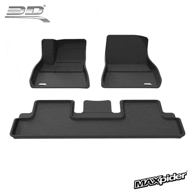 Drivn 3D Customised Car Floor Mat for Maruti Wagon R - Black (Set
